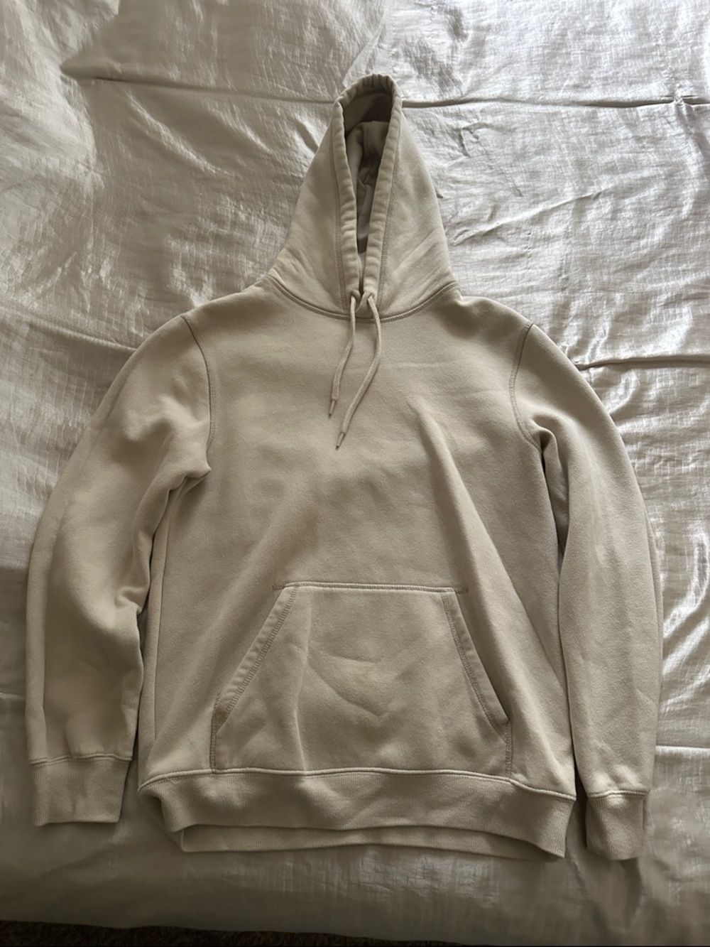 H&M Cream Pullover Hoodie